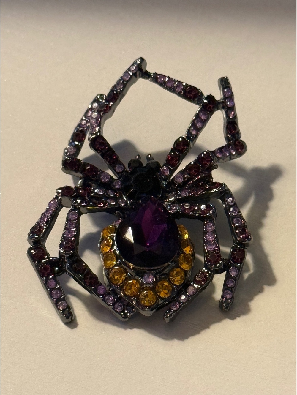 Bejeweled Spider Broach - Halloween Spooky Goth Princess Emocore